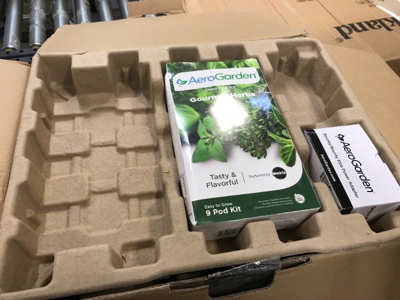 Photo 1 of AeroGarden Bounty Elite - Indoor Garden with LED Grow Light, WiFi and Alexa Compatible, Stainless Steel
