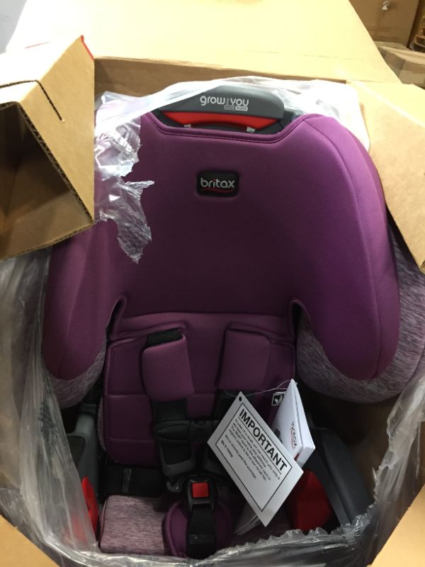 Photo 2 of Britax Grow With You ClickTight Harness-2-Booster Car Seat, Mulberry