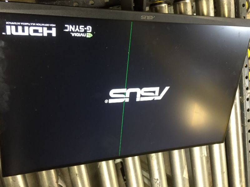 Photo 1 of ASUS TUF Gaming 27" 2K HDR Monitor (VG27AQ1A) - WQHD (2560 x 1440), IPS, 170Hz (Supports 144Hz), 1ms, Extreme Low Motion Blur, Speaker, G-SYNC Compatible, VESA Mountable, DisplayPort, HDMI DEAD PIXELS. MISSING POWER CABLE 
