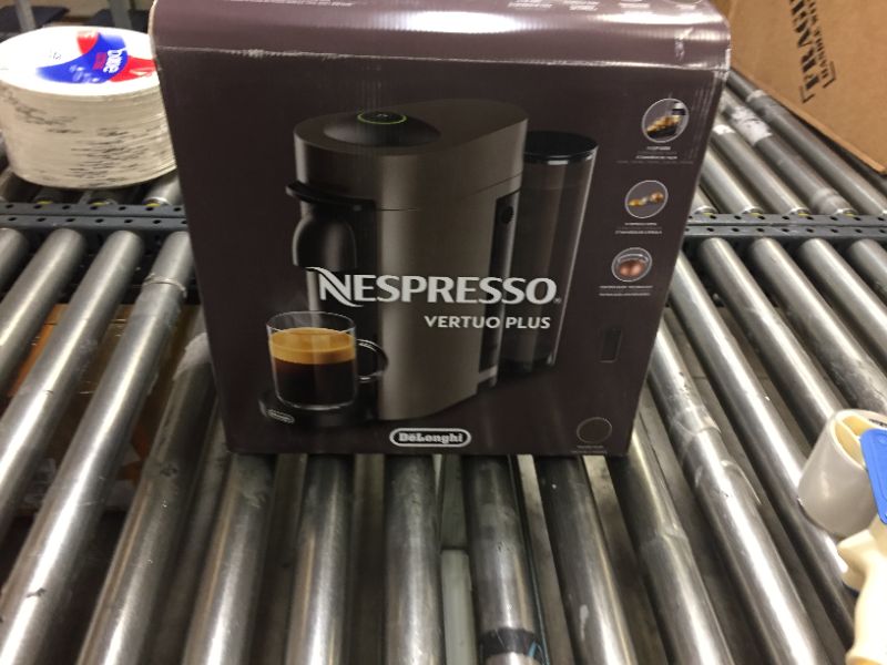 Photo 6 of  Nespresso VertuoPlus Coffee and Espresso Maker by De'Longhi, Grey

