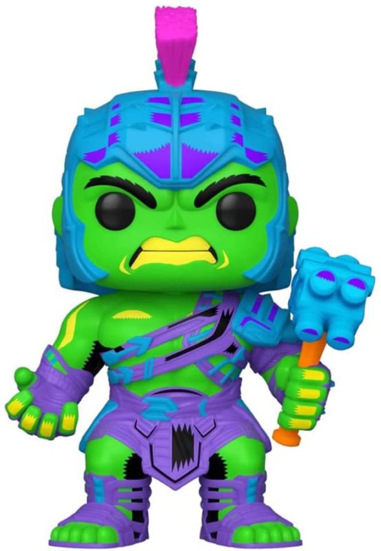 Photo 1 of Funko POP! Jumbo Marvel Thor Ragnarok #907 Hulk Black Light Target Exclusive
