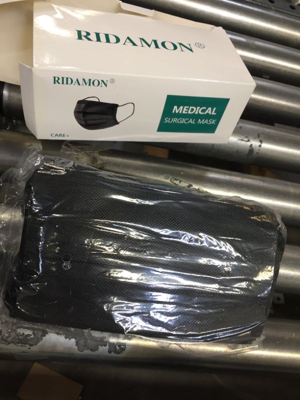 Photo 2 of Black disposable face masks medical grade,3 layermasks disposable 50 pack
