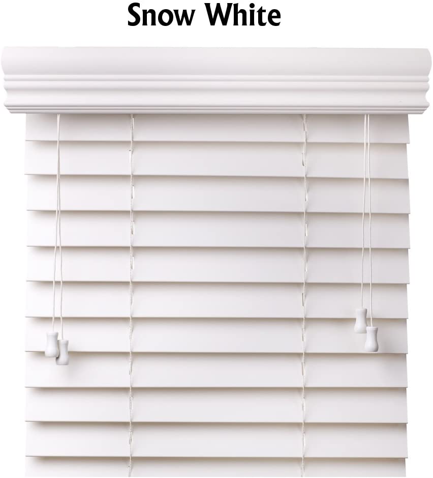Photo 1 of 2" FAUX WOOD BLINDS, WHITE, STOCK PHOTO FOR REFERENCE ONLY, PACAKGE DAMAGE 