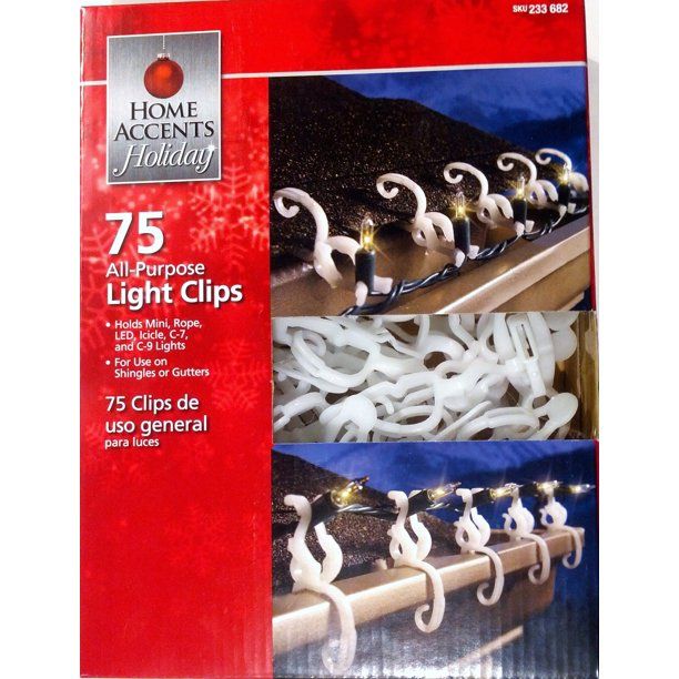 Photo 1 of 2 PACK Home Accents Holiday All-purpose Light Clips 75 Count
