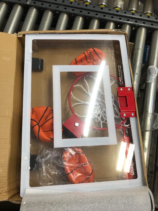 Photo 2 of  GoSports Basketball Door Hoop with 3 Premium Basketballs & Pump - PRO Size