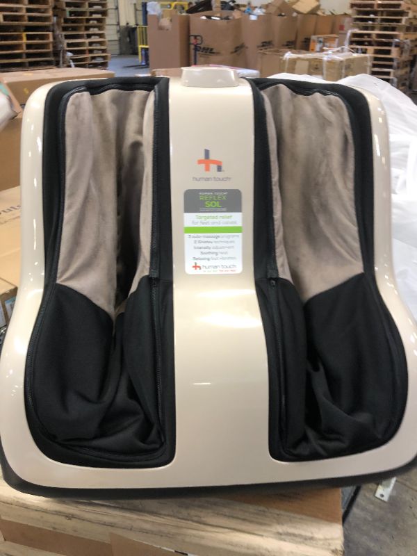 Photo 1 of Human Touch Reflex SOL Foot and Calf Massager, Black