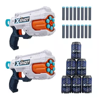 Photo 1 of ZURU XSHOT Reflex 6 Blaster - 2pk
- missing singular gun toy and bullets 