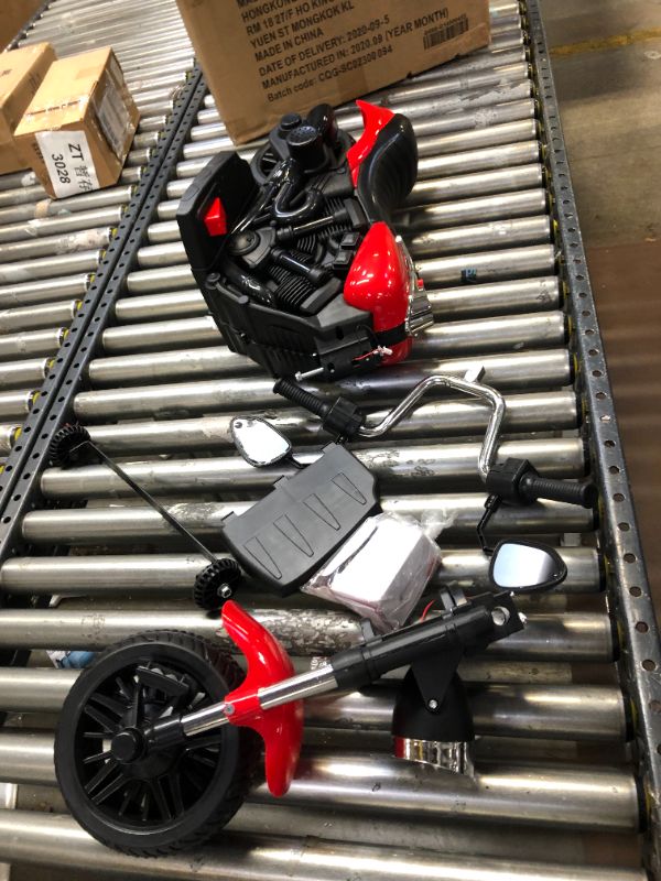 Photo 1 of kids toy red motorcycle
MAY BE MISSING PARTS