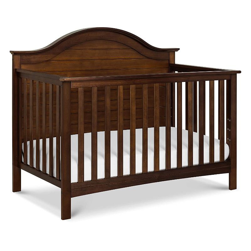 Photo 1 of Carter's by DaVinci Nolan 4-in-1 Convertible Crib in Espresso, Greenguard Gold Certified, 57.5x30.8x47 Inch (Pack of 1)

