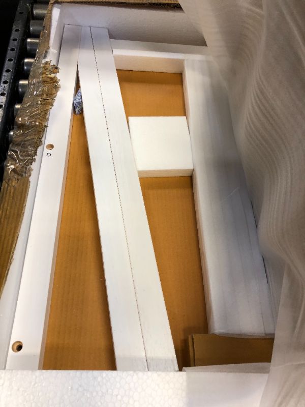 Photo 1 of Amazon Basics Modern 5-Tier Ladder Bookshelf Organizer, Solid Rubberwood Frame - White
