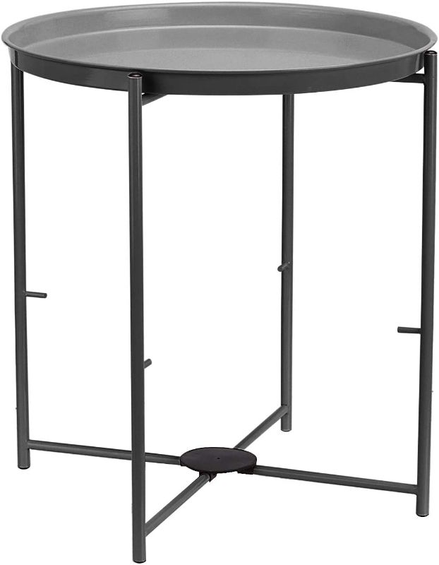 Photo 1 of Amazon Basics Round Storage End Table, Side Table
