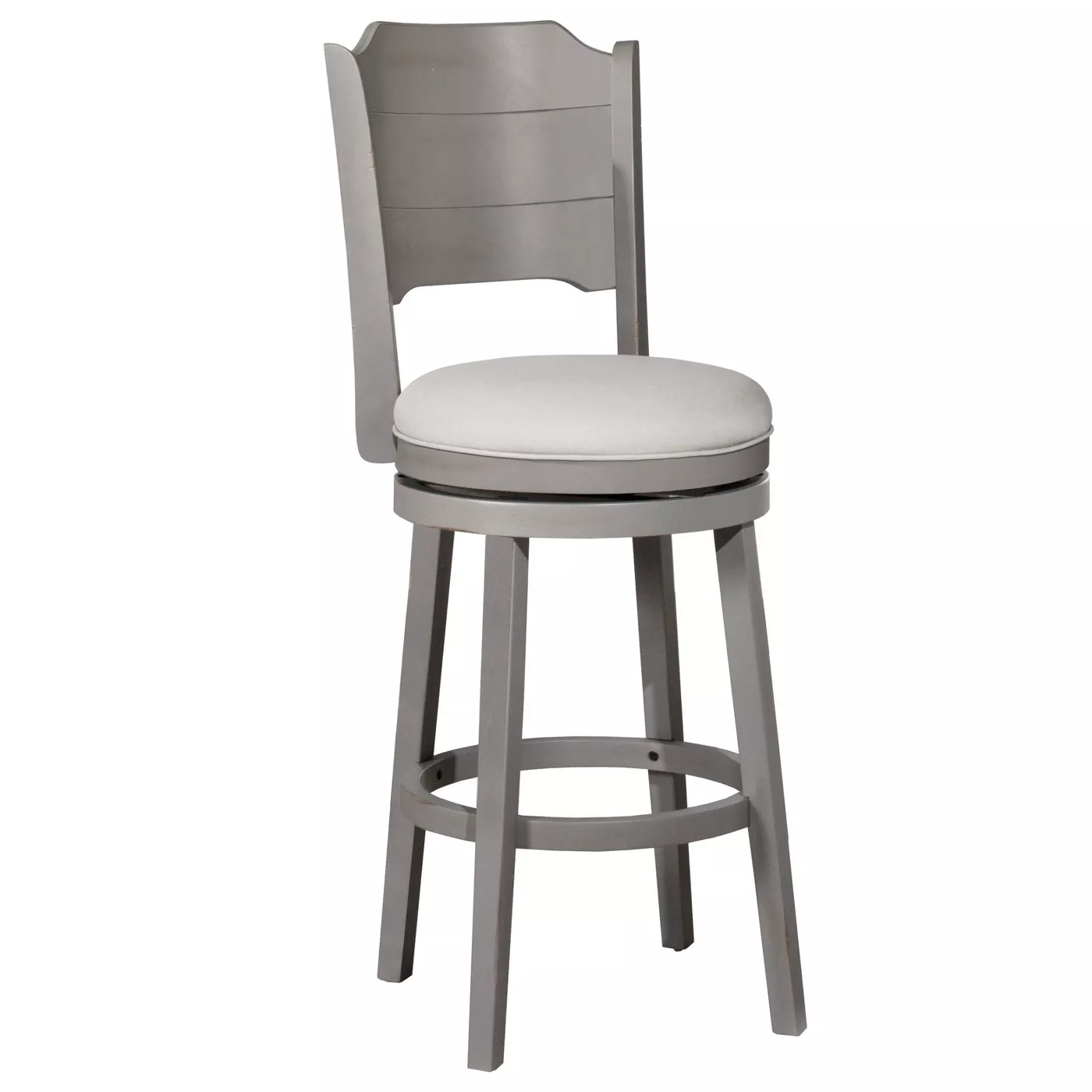 Photo 1 of 30.25" Clarion Swivel Barstool Distressed Gray - Hillsdale Furniture
