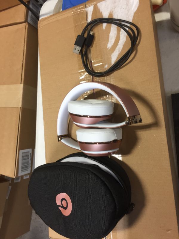 Photo 2 of beats Solo3 Wireless On-Ear Headphones - Rose Gold
