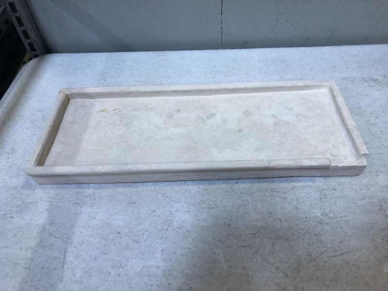 Photo 2 of 16" Decorative Wood Stone Tray Natural - Threshold Designed with Studio McGee