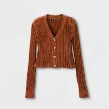 Photo 1 of Girls' Chenille Cropped Cardigan - art class™ size medium 