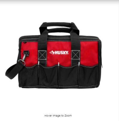 Photo 1 of 18 in. 14 Pocket Zippered Tool Bag
