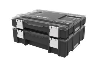 Photo 1 of 36-Compartment Interlocking Small Parts Organizer in Black (2-Pack)
MISSING ONE ORGANIZER