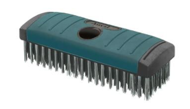 Photo 1 of 2.5 in. x 7 in. Carbon Block 6-Row x 19-Row Wire Brush
