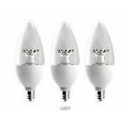 Photo 1 of 60W Equiv. B11 Dimmable LED Light Bulb Daylight 3-Pack
