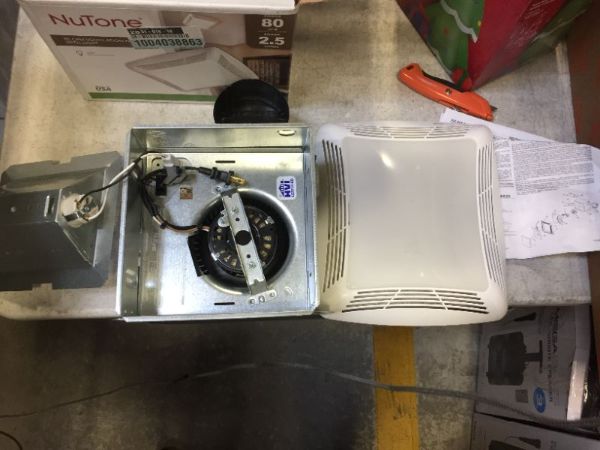 Photo 2 of Broan-NuTone 80 CFM Ceiling Bathroom Exhaust Fan with Light