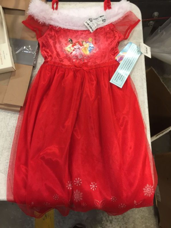 Photo 2 of Toddler Girls' Disney Princess Holiday Fantasy NightGown - Red
Size 5T 
