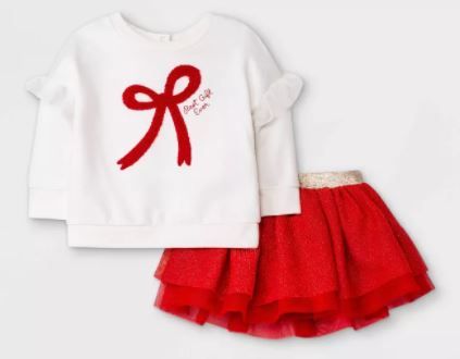 Photo 1 of Baby Girls' Holiday Tutu Set - Cat & Jack™ Red
Ages: 3-6 Months