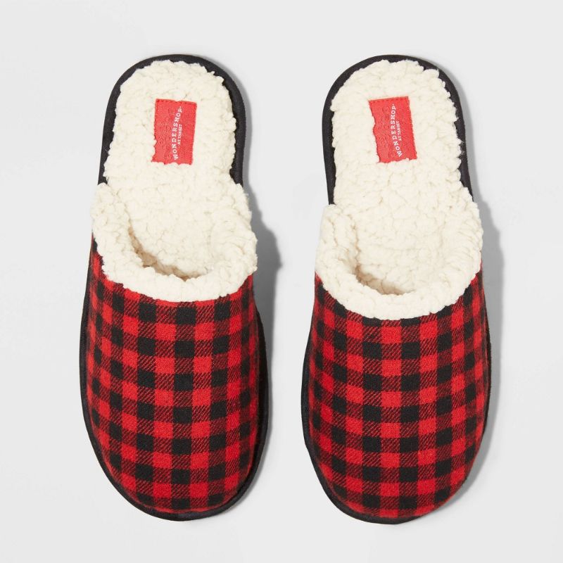 Photo 1 of En's Faily Sleep Adult Plaid Slippers - Wondershop™ Size: M
