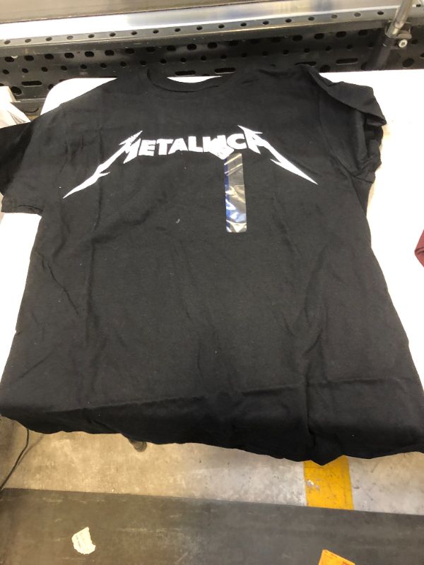 Photo 2 of Men's Metallica Short Sleeve Graphic T-Shirt - Black -LARGE---DIRTY FROM EXPOSURE---