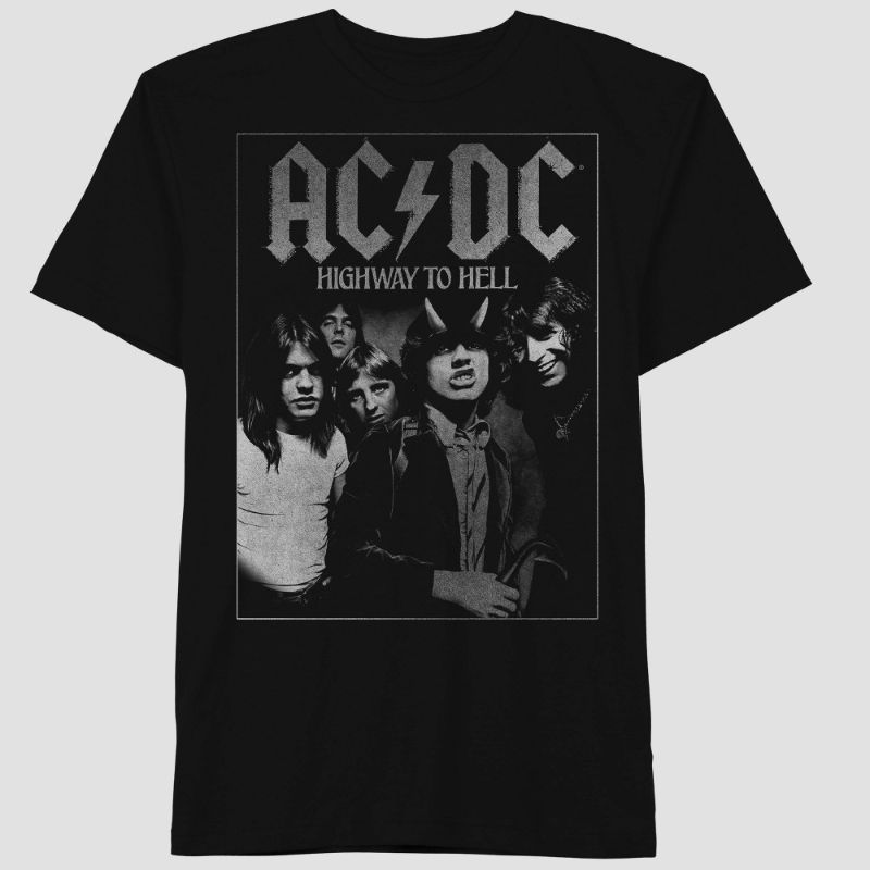 Photo 1 of Men's AC/DC Short Seeve Graphic Crewneck T-Shirt -Size: L
