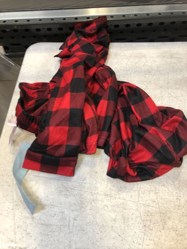 Photo 2 of Kids' Holiday Buffalo Check Flannel Matching Family Pajama Set - Wondershop™ Red--SIZE 5---DIRTY FROM EXPOSURE---