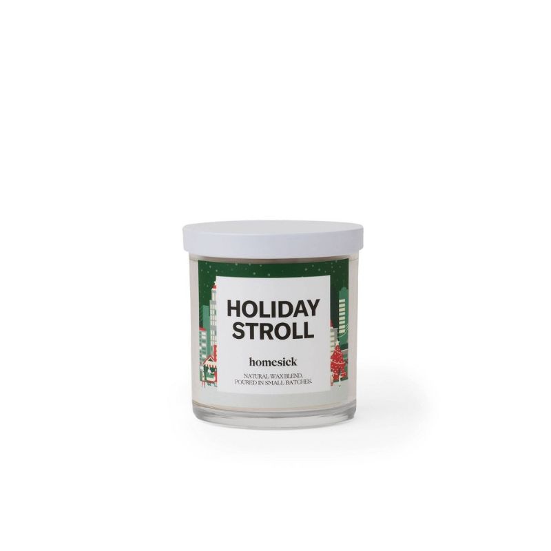 Photo 1 of 7.5oz Holiday Stroll Candle - Homesick-SET OF 2-NO LID-
