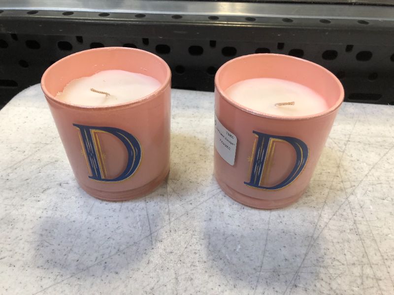 Photo 2 of 7oz Sweet Escape Monogram 'D' Candle - Opalhouse™-SET OF 2-NO LID
