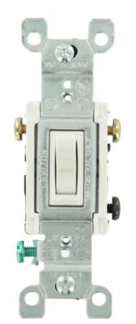 Photo 1 of 15 Amp 3-Way Toggle Switch, White (6-Pack)
OPENED BOX