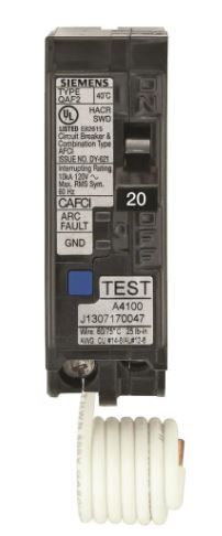 Photo 1 of 20 Amp 1 in. Single-Pole Combination AFCI Circuit Breaker
