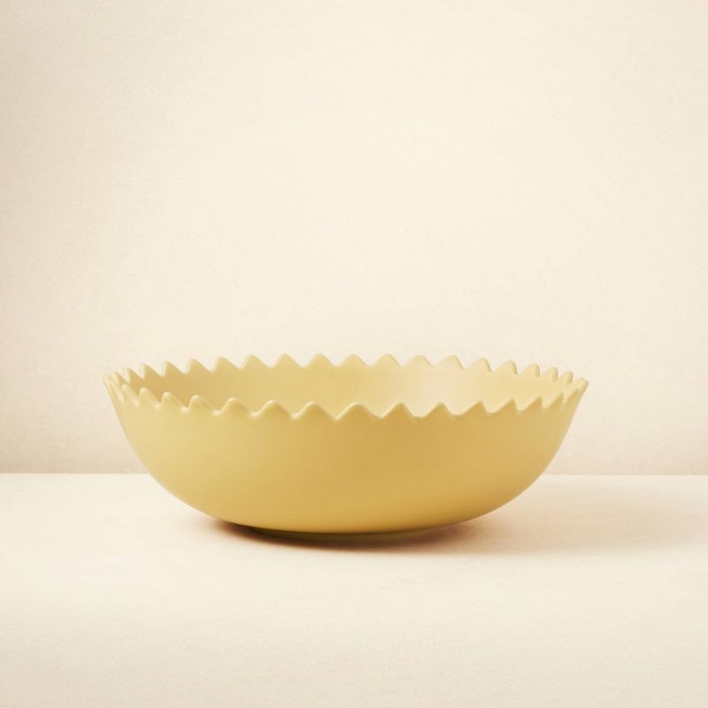 Photo 1 of 101.4oz Stoneware Pointed Sun Serving Bowl Yellow - Opalhouse™ designed with Jungalow™