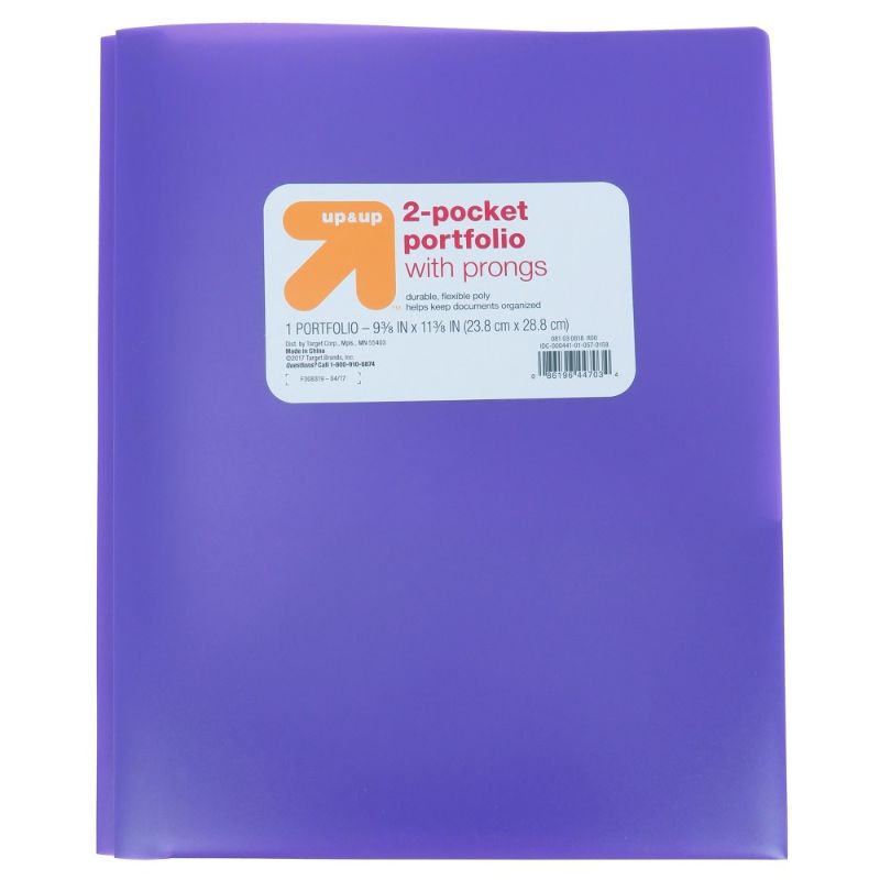 Photo 1 of 2 Pocket Plastic Folder - up&up---VARIOUS COLORS---SET OF 40---SOME WITH PRONGS AND SOME WITHOUT---DIRTY FROM EXPOSURE---