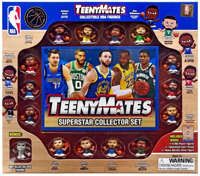 Photo 1 of NBA TeenyMates Basketball Series 6 15-Piece Gift Set
