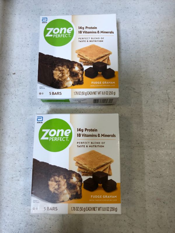Photo 2 of ZonePerfect Protein Bar, Fudge Graham, 1.76 Oz - 5 Ct. 2 PCK 
EXP MARCH 01 2022
