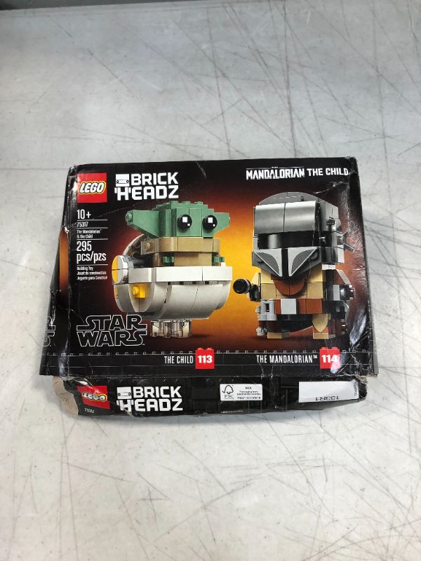 Photo 1 of LEGO BrickHeadz Star Wars The Mandalorian & The Child 75317 Building Kit, Toy for Kids and Any Star Wars Fan Featuring Buildable The Mandalorian and The Child Figures (295 Pieces)
