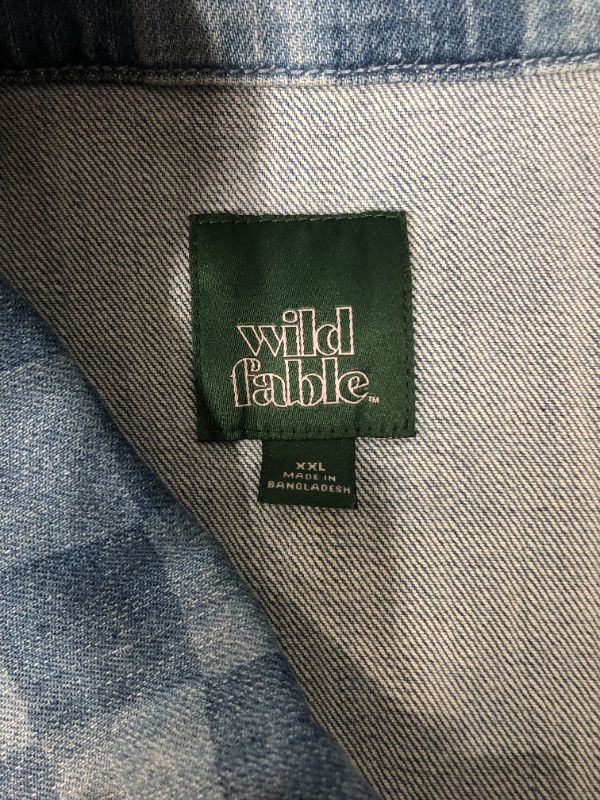 Photo 3 of Cropped Denim Trucker Jacket - Wild Fable, 2XL