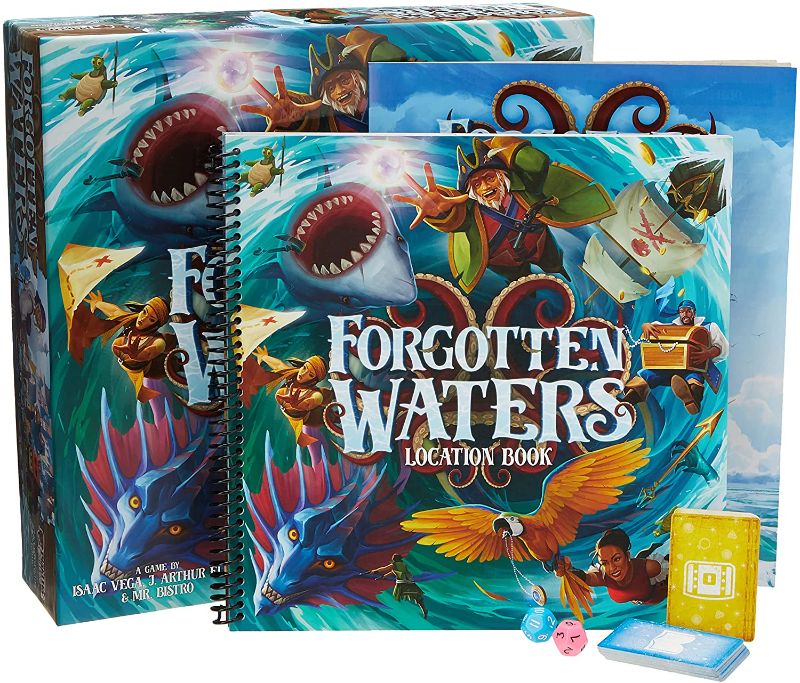 Photo 1 of Forgotten Waters Board Game | Pirate Adventure Game | Cooperative Strategy Game for Adults and Teens | Ages 14+ | 3-7 Players | Average Playtime 2-4 Hours | Made by Plaid Hat Games