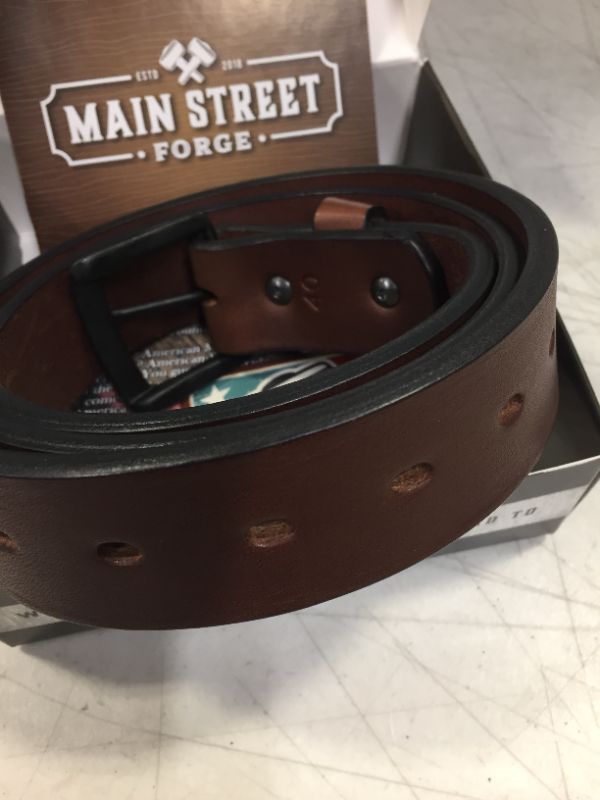 Photo 4 of All American Leather Belt | Made in USA | Men's Heavy Duty Work Belt | EDC Belt size 40