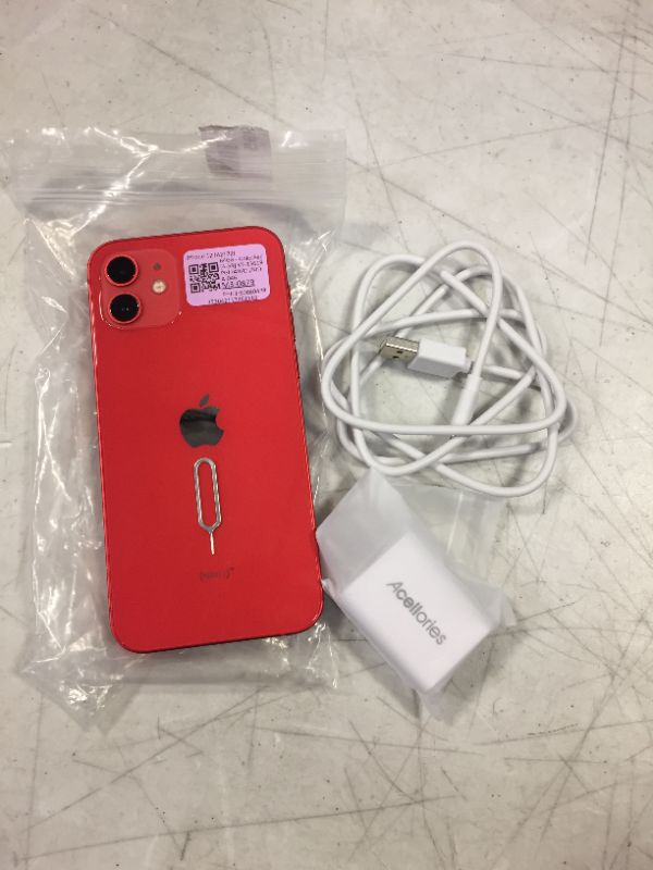 Photo 3 of Apple iPhone 12, 64GB, (Product)Red - Fully Unlocked (Renewed)
