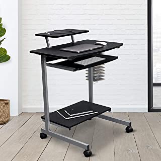 Photo 1 of Techni Mobili Compact Computer Cart With Storage, Graphite