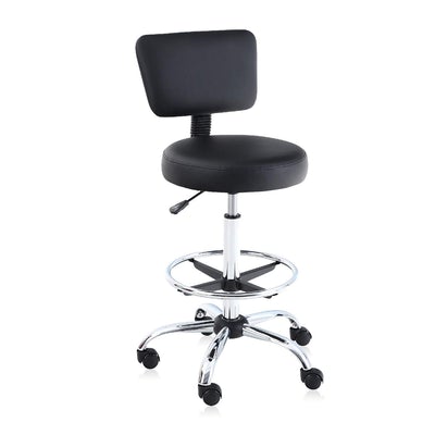 Photo 1 of PHI VILLA Adjustable PU Leather Swivel Office Chair with Detachable Backrest
