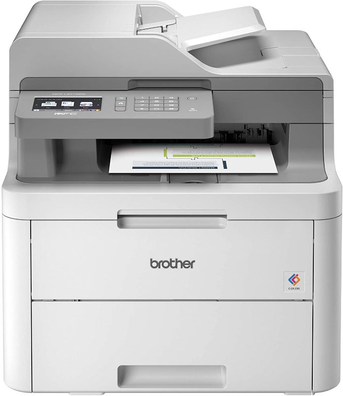 Photo 1 of Brother MFC-L3710CW Compact Digital Color All-in-One Printer Providing Laser Printer Quality Results with Wireless, Amazon Dash Replenishment Ready
