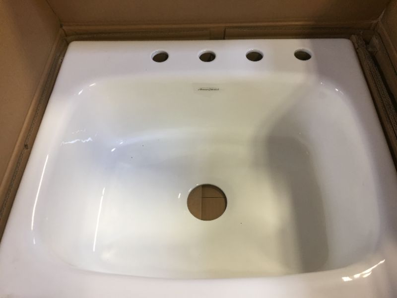 Photo 2 of American Standard 77SB.25224 Quince 25" Drop In Single Basin Cast - White
