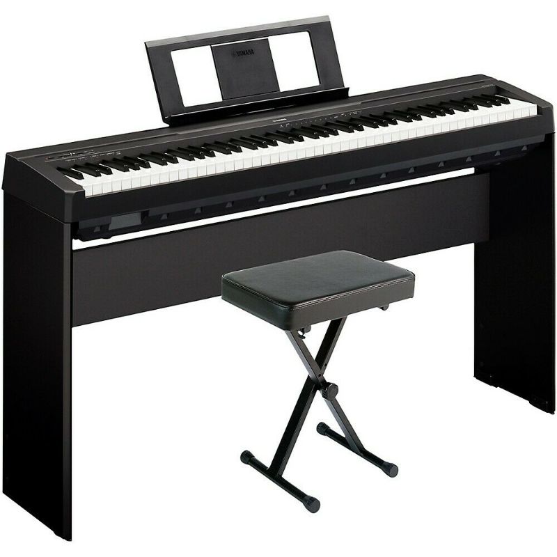 Photo 1 of Yamaha P-45LXB Digital Piano with Stand and Bench Black
