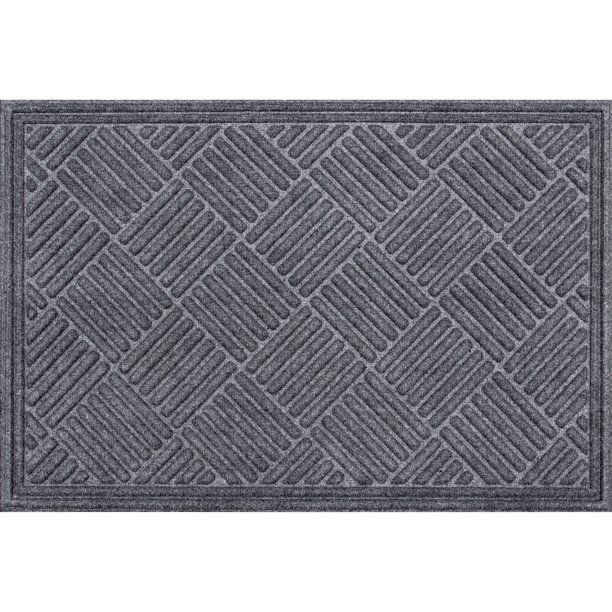 Photo 1 of 5'x3' crosshatch rug anti slip for outdoor BLACK