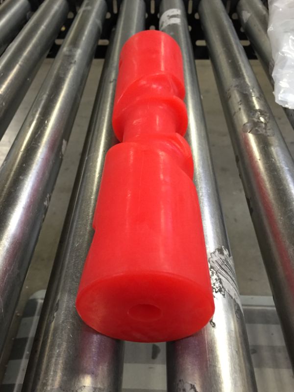 Photo 2 of UANOFCN 12 Inch Red Polyurethane Self Centering Roller Non Marking Boat Trailer
